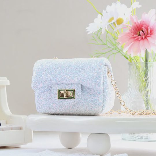Girls' Sparkly Sequin Mini Crossbody Bag