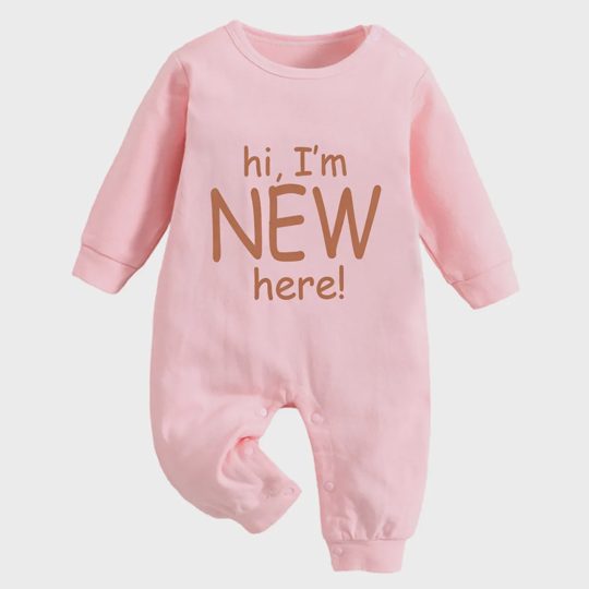 【3M-18M】Hi! I'm New Here Romper