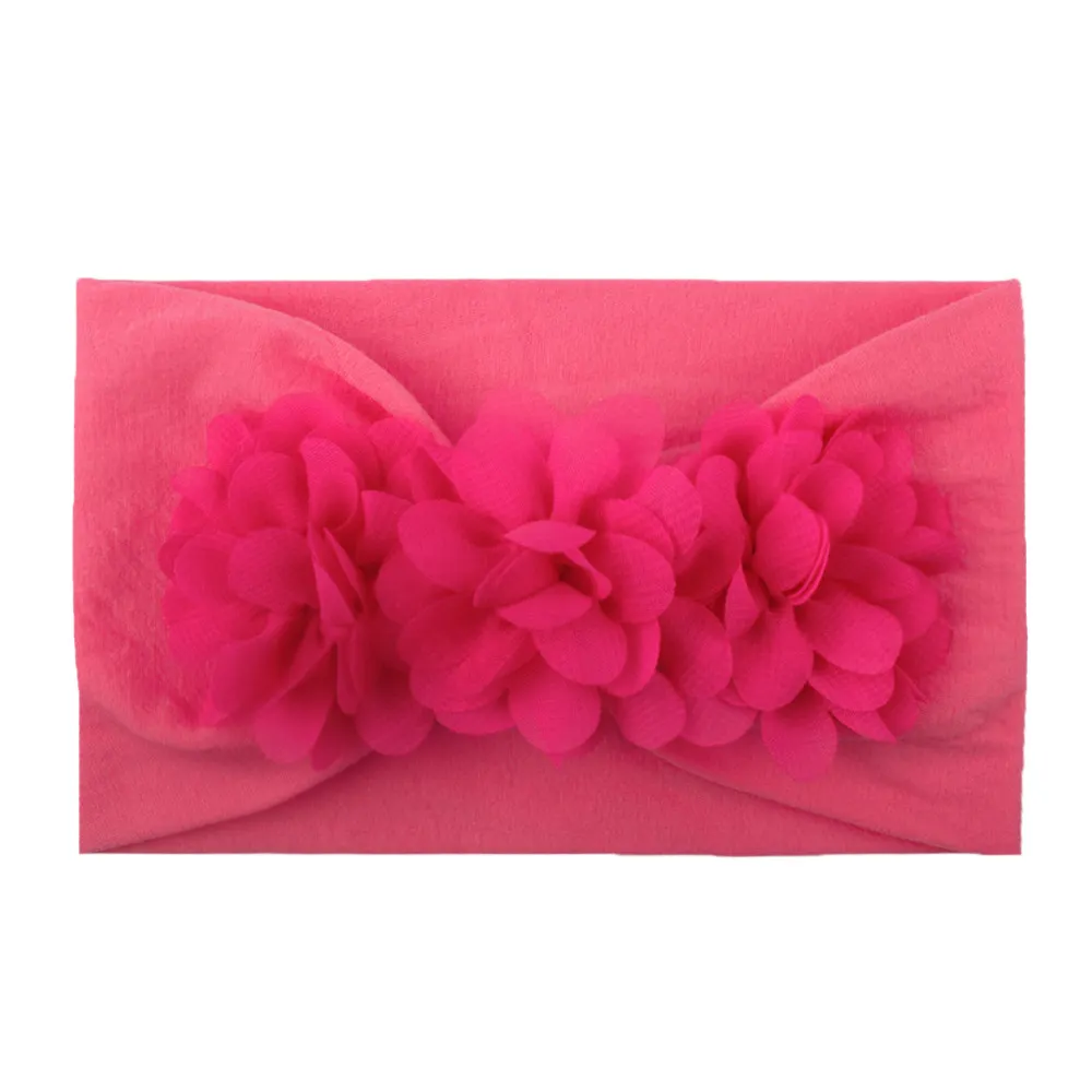 Baby Girls Cute Soft Floral Multicolor Headband