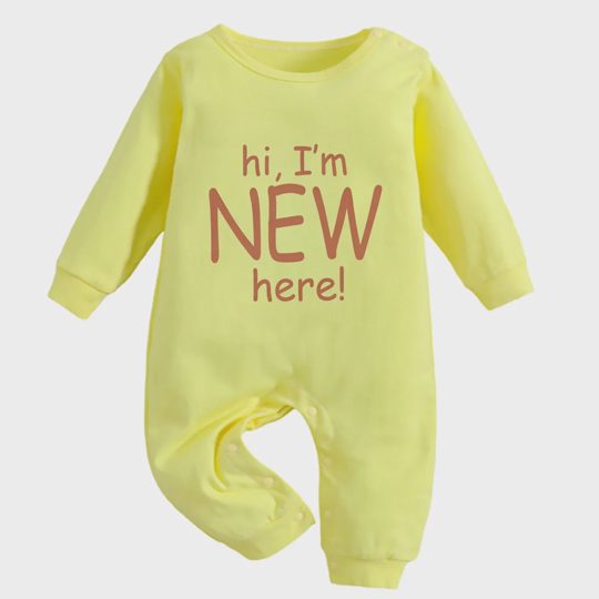 【3M-18M】Hi! I'm New Here Romper
