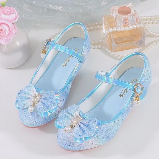 Girls' Colorful Sequin Crystal Princess Shoes