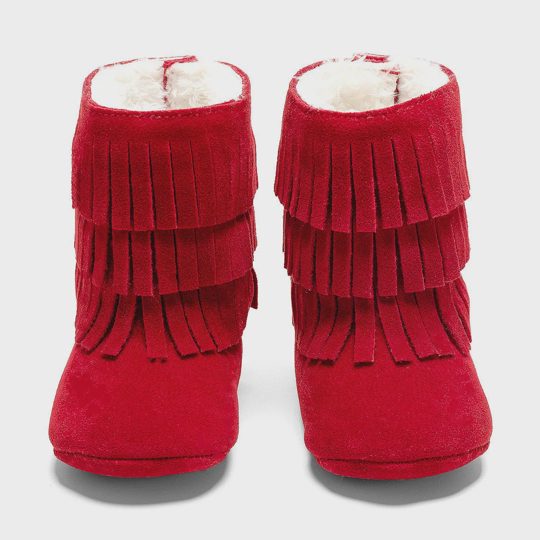 Baby Girls Cute Keep Warm Tassel Mid-calf Boots
