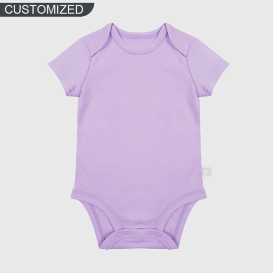 【0M-24M】Customized Butterfly&Flower Letter Baby Bodysuit