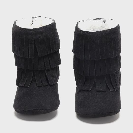 Baby Girls Cute Keep Warm Tassel Mid-calf Boots