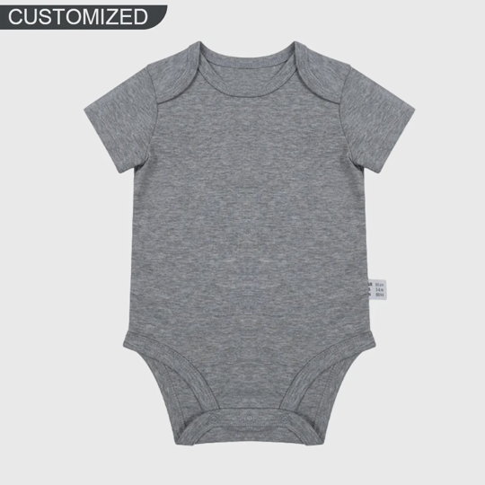 【0M-24M】Customized Butterfly&Flower Letter Baby Bodysuit
